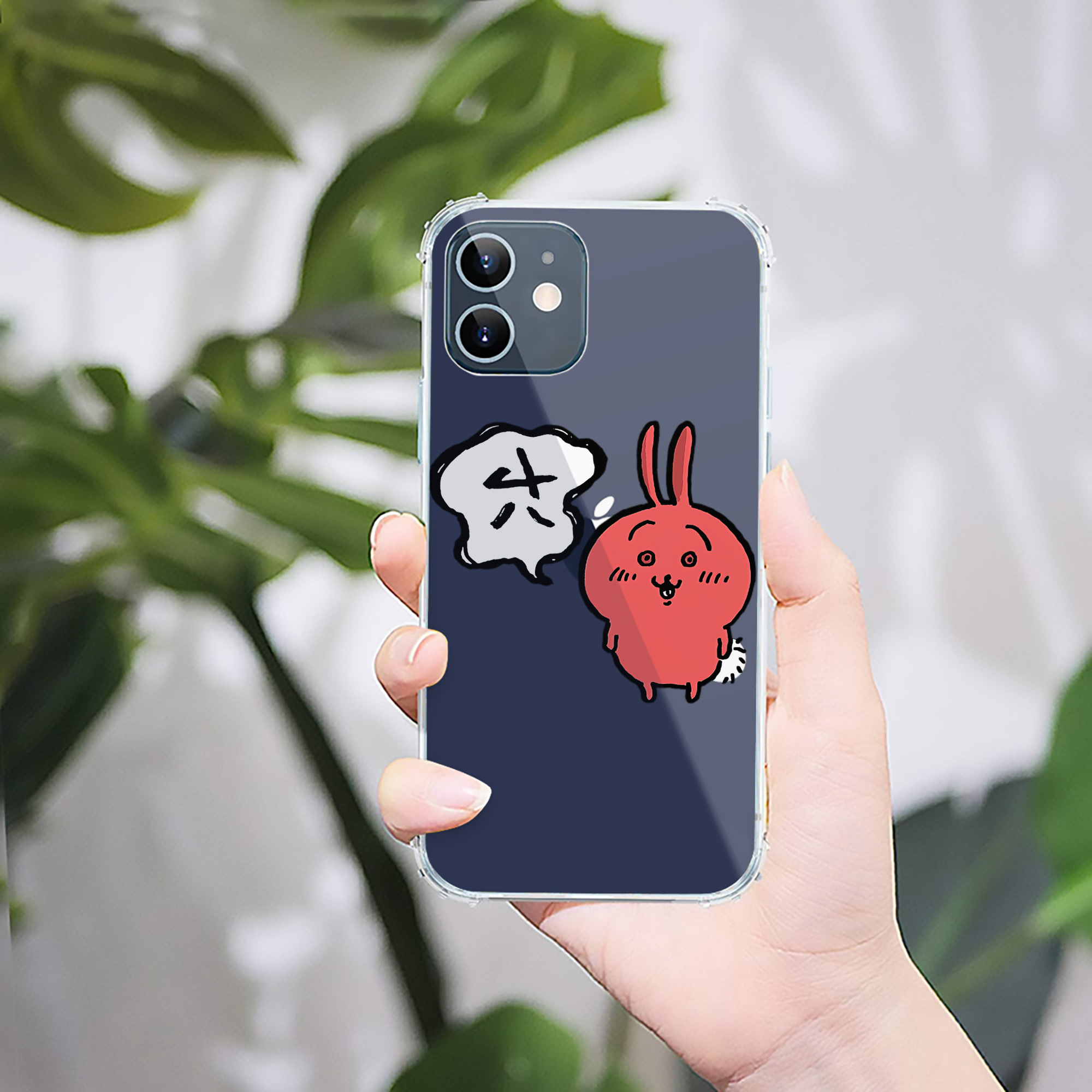 （画像用） ちいかわ ハチワレ Chii-kawa hachiware 【iPhone 12シリーズ対応】透明スマホケース（クリアソフトケース）